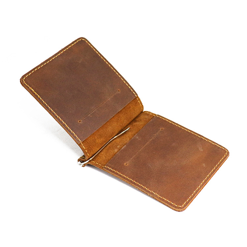 Money Clip Slim - Handmade Genuine Leather Money Clip Wallet