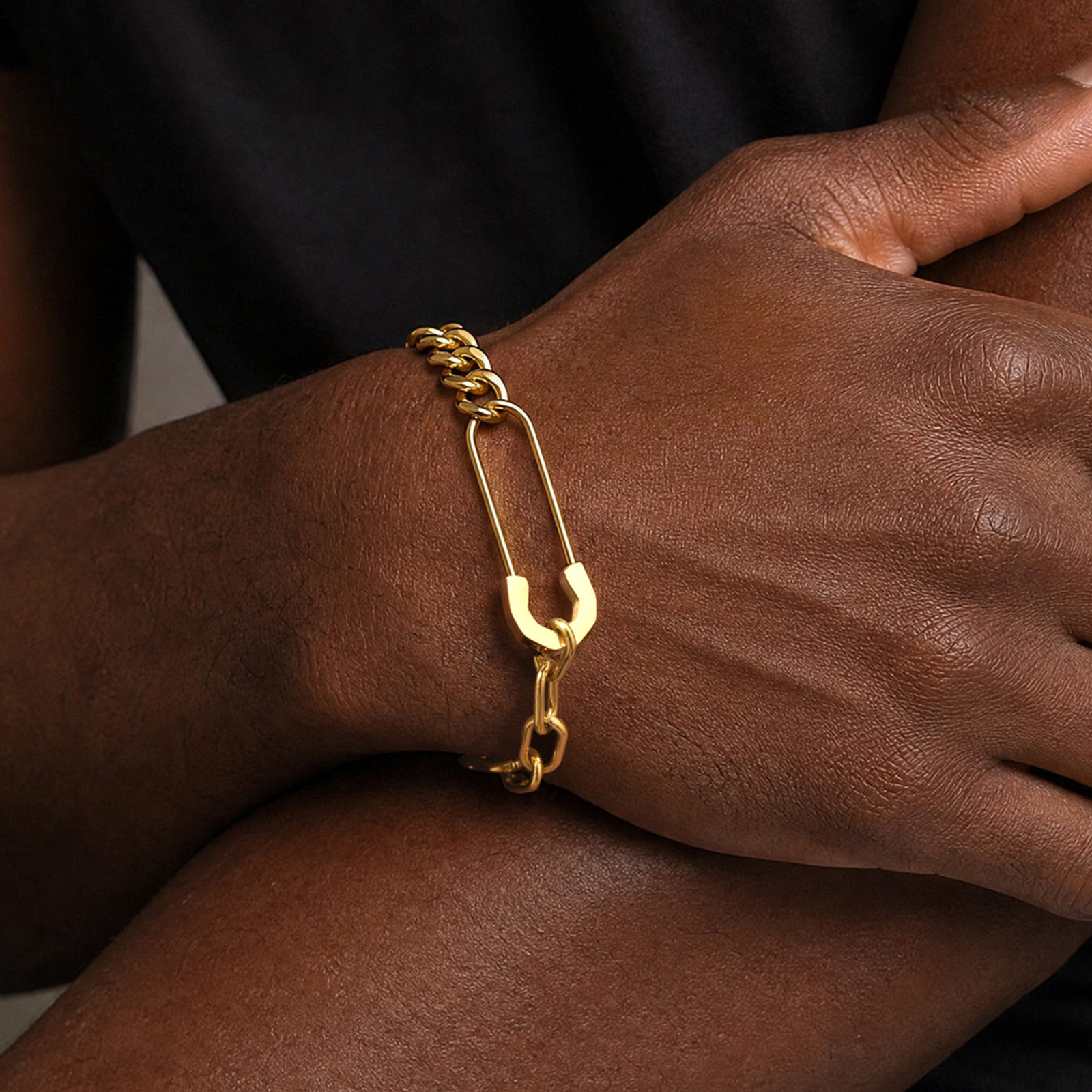 Men Accessories Ring And Bracelet - Vnox Men Paperclip Cuban Link Bracelet,