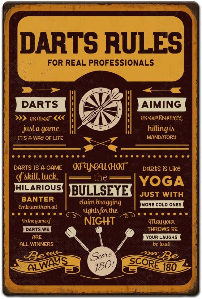Men Accessories Look - 1pc Vintage Metal Tin Sign Retro