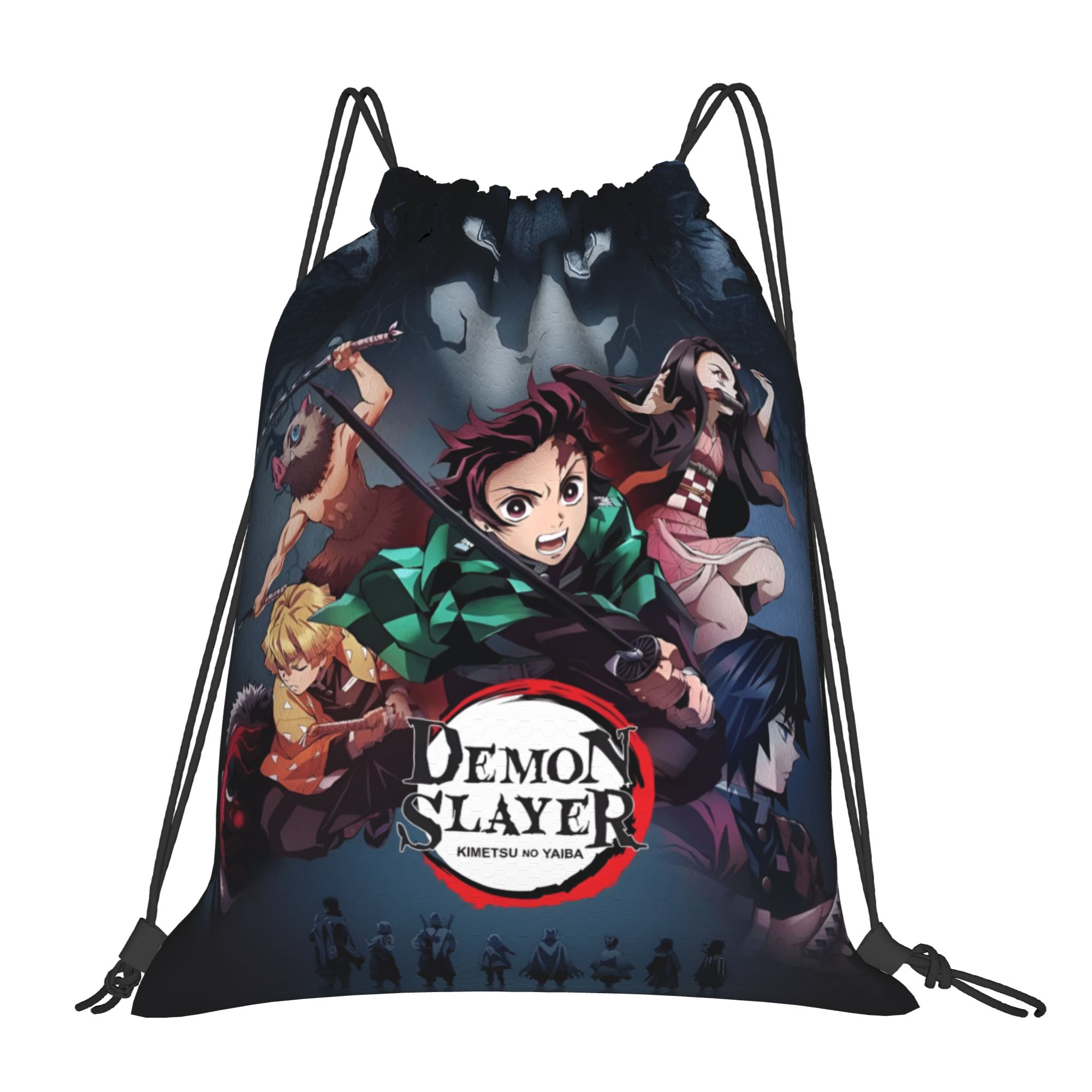 Men Accessories Shop - Custom D-Demons Slayers Drawstring Backpack Women