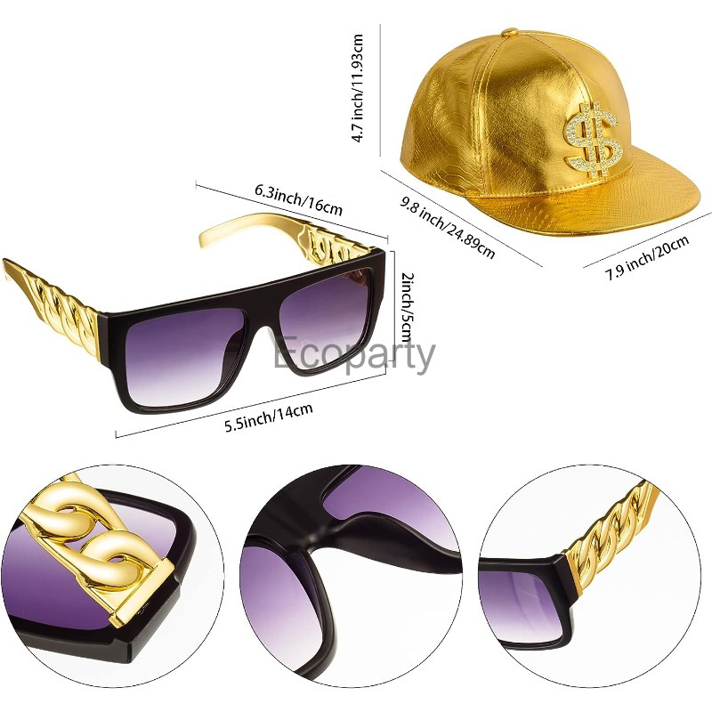 80s 90s Hip Hop Costume Access - Men Accessories Ring And Bracelet review and price