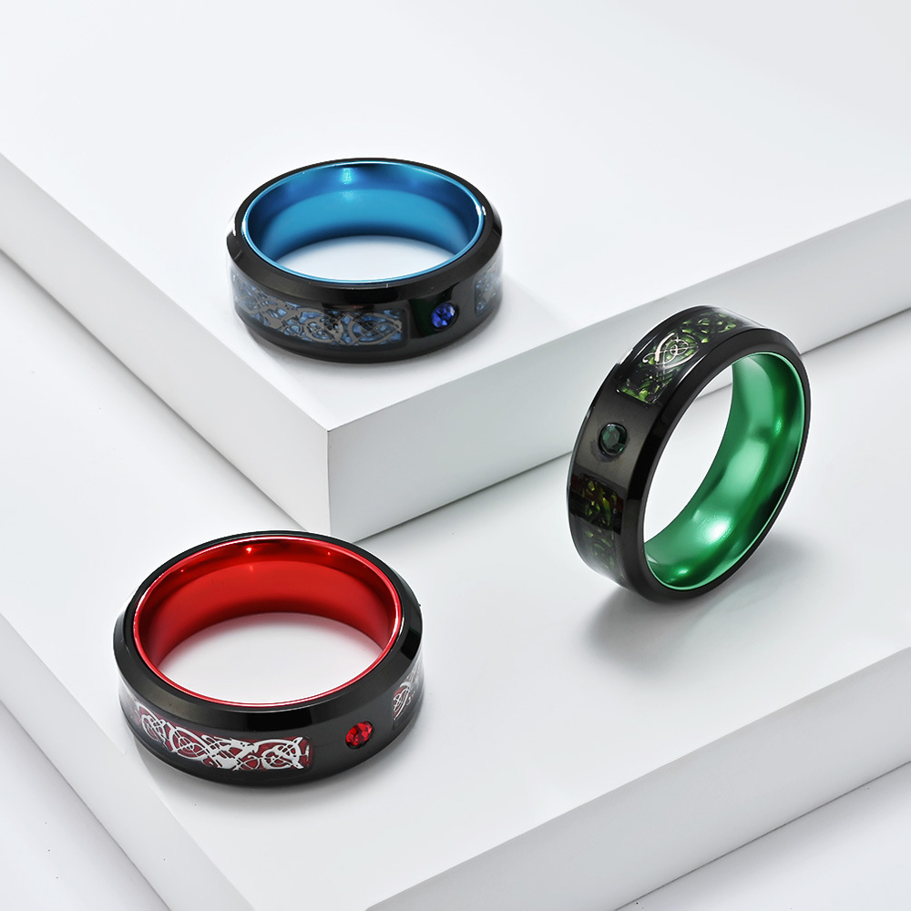 Dragon Ring Stainless Steel Ni - Men Accessories Shop review and price