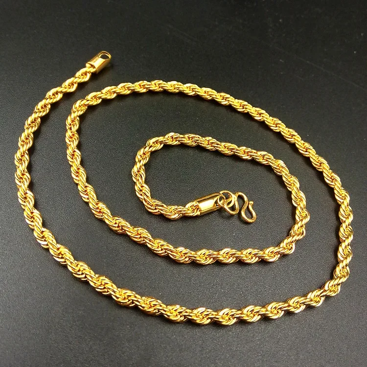 Men's AU999 24K Real Gold Neck - Men Accessories Look review and price