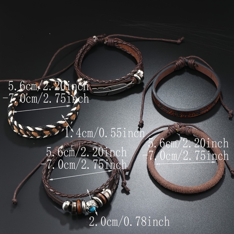 Miss JQ 6Pcs/Set Vintage PU Le - Men Accessories Look review and price