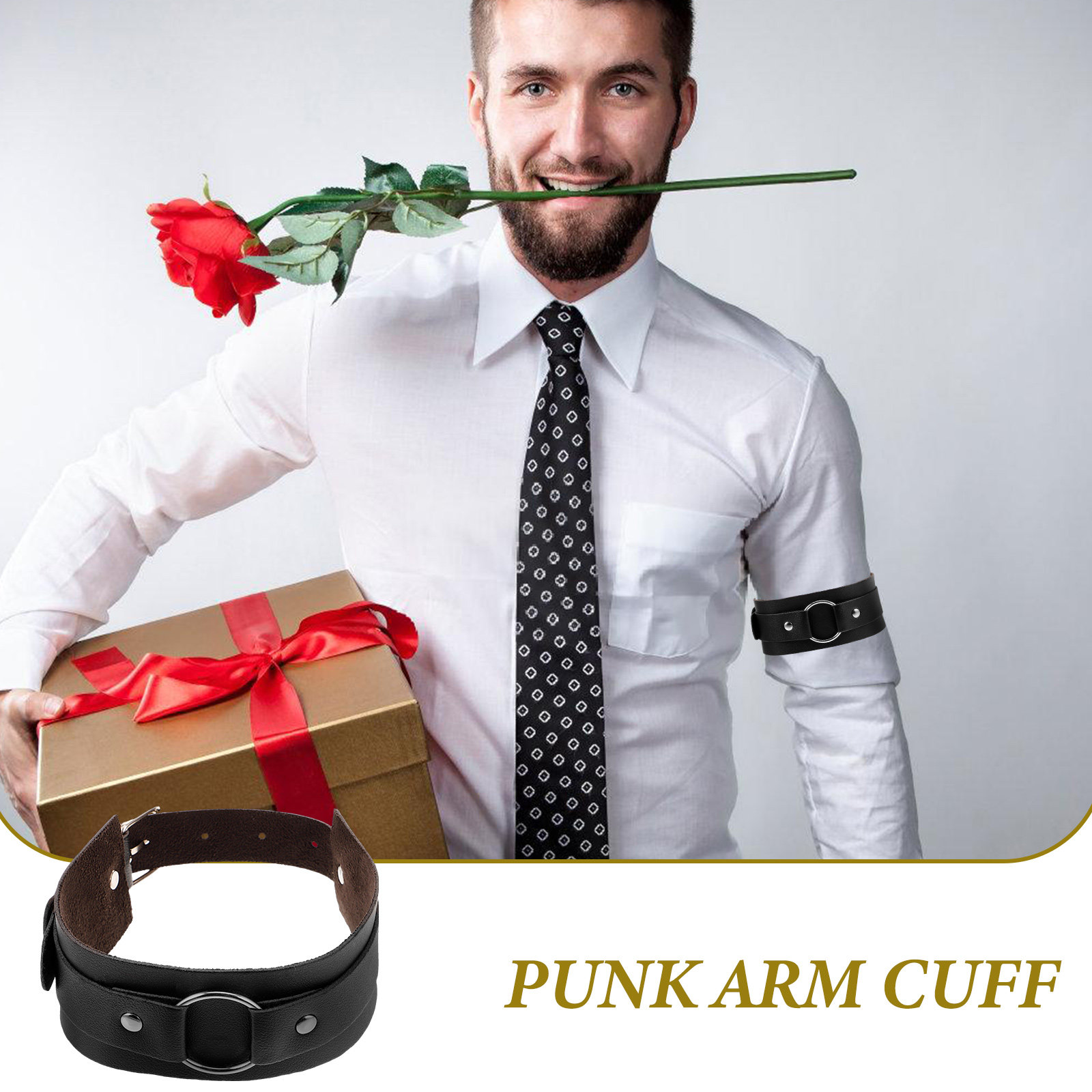 Adjustable Arm Band for Men Pu - Men Accessories Ring And Bracelet review and price