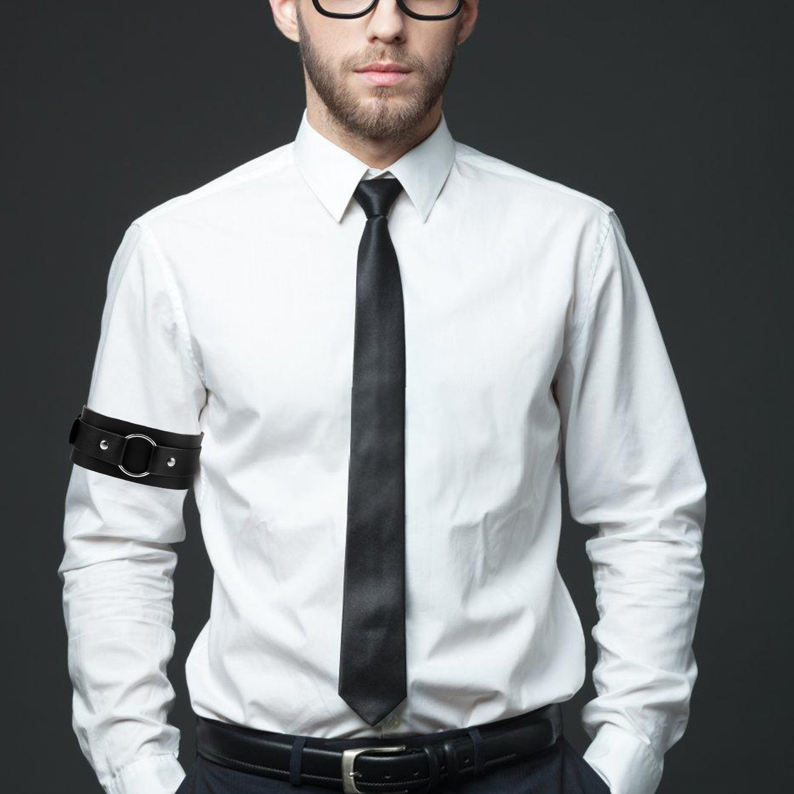 Adjustable Arm Band for Men Pu - Men Accessories Ring And Bracelet review and price