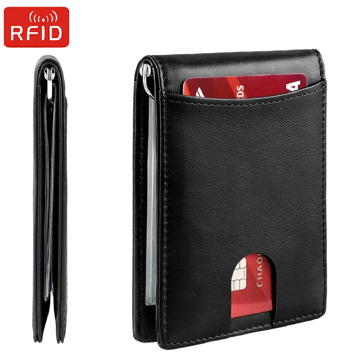 RFID Business Card Holder Men  - Money Clip Slim review and price