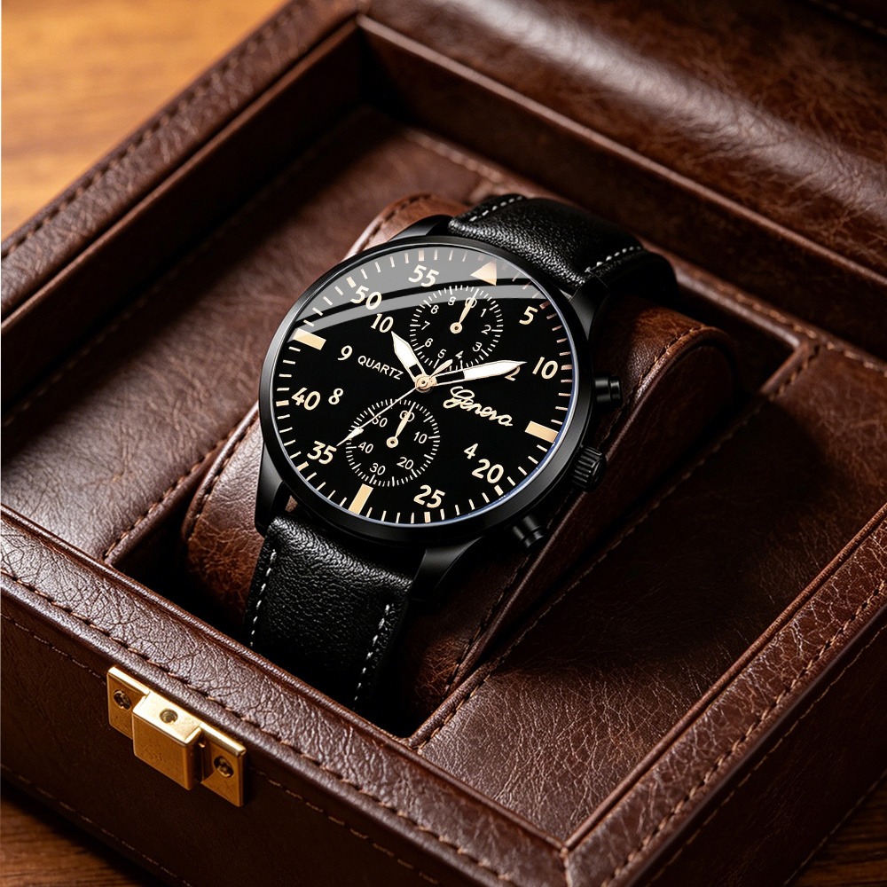 Elegant 4pcs Men's Business Qu - Men Accessories Ring And Bracelet review and price