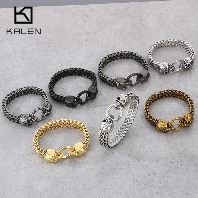 KALEN Punk Stainless Steel Sku - Men Accessories Ring And Bracelet review and price