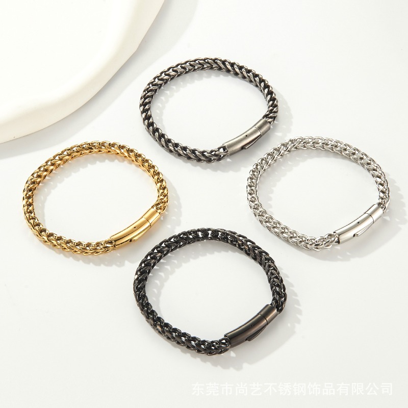 Men's Titanium Steel Niche hig - Men Accessories Ring And Bracelet review and price