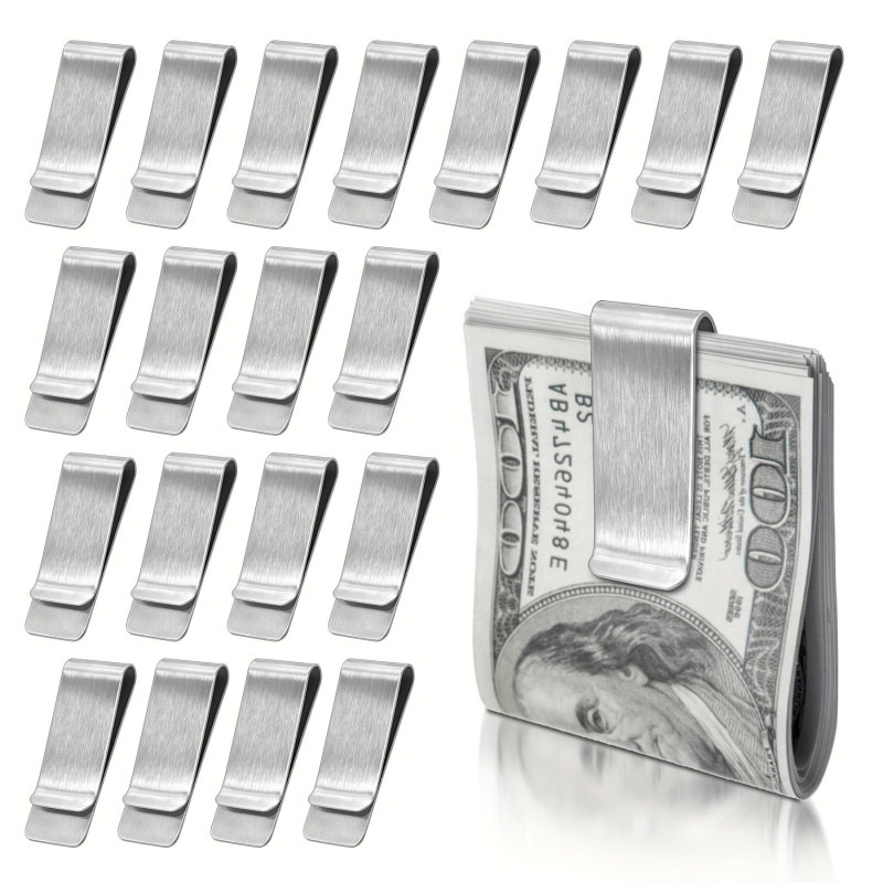 20PCS Stainless Steel Silver S - Money Clip Slim review and price