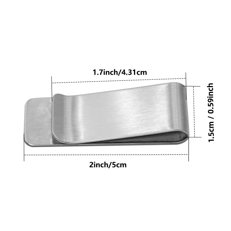 20PCS Stainless Steel Silver S - Money Clip Slim review and price