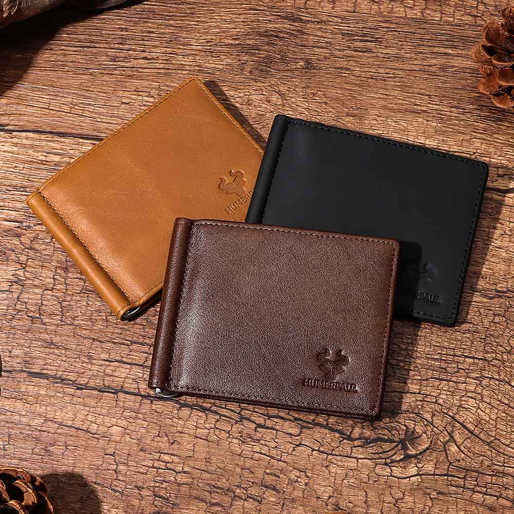 Genuine Leather Mens Slim Wall - Money Clip Slim review and price