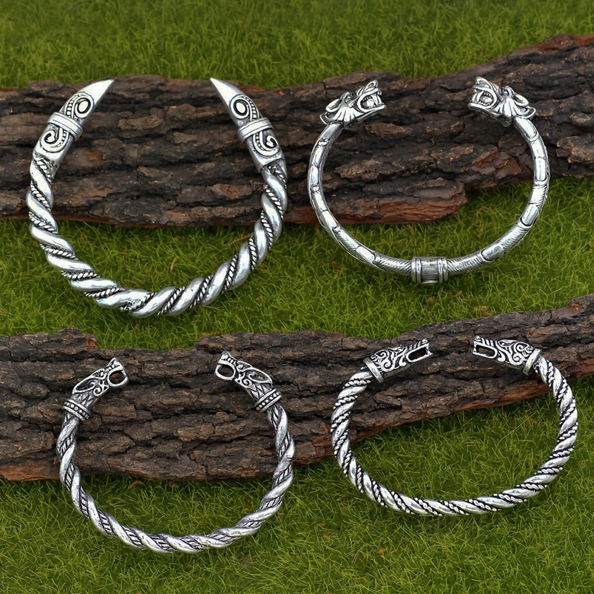 4-piece Nordic Viking Retro No - Men Accessories Ring And Bracelet review and price