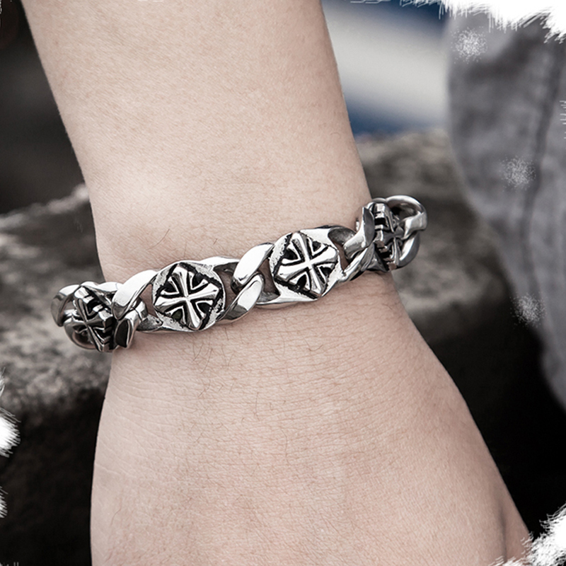 Trend Retro Celtic Cross Patte - Men Accessories Ring And Bracelet review and price