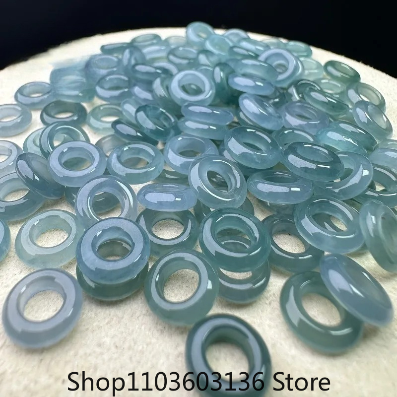 10pcs A Green Jade Blue Water  - Men Accessories Ring And Bracelet review and price